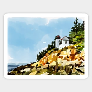Acadia Lighthouse Sticker